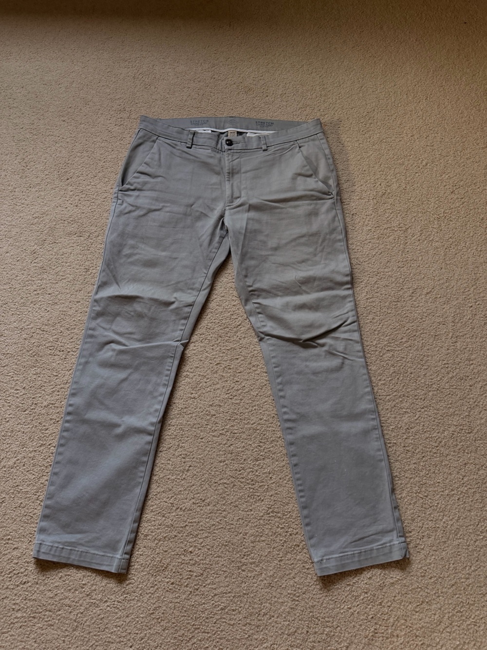 St. John's Bay Men's Light Gray Chino Pants
